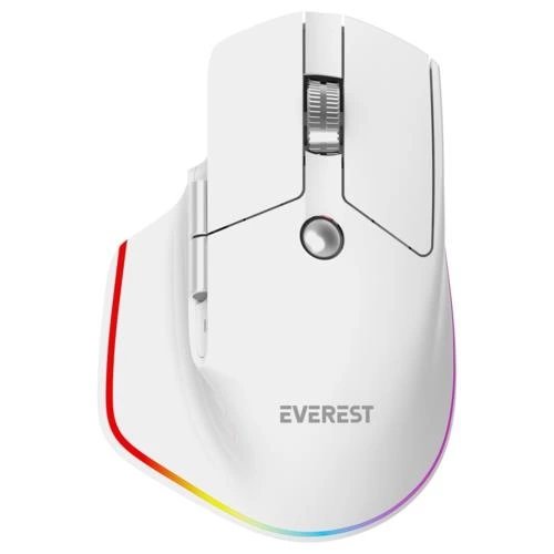 Everest Smw-178 Handy 2In1 Bluetooth+ 2.4Ghz 4000 Dpi Rgb Mouse Beyaz Kktc Everest Smw-178 Handy 2In1 Bluetooth+ 2.4Ghz 4000 Dpi Rgb Mouse Beyaz Kktc