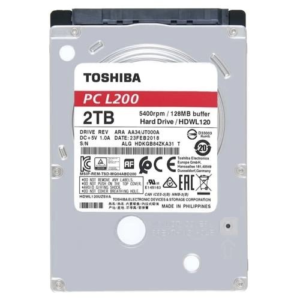 Hdd Toshiba 2.5" 2Tb L200 128Mb 5400Rpm Hdwl120Uzsva