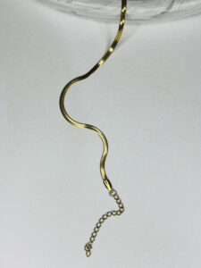 Çelik Balık Sırtı Gold Bilezik – Şık Ve Dayanıklı Tasarım