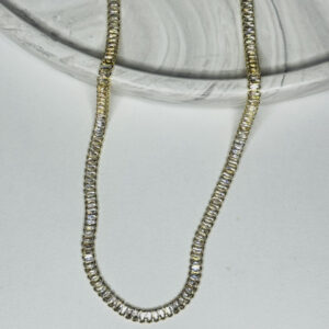 Çelik Ayarlanabilir Baget Taşlı Kolye – Işıltılı Zarif Tasarım - GildoraAccessories