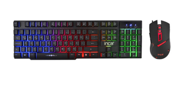 Inca Ikg-448 Raınbow Gamıng Mekanık Hisli Klavye &Amp;Amp; Mouse Set Tr Layout Kktc