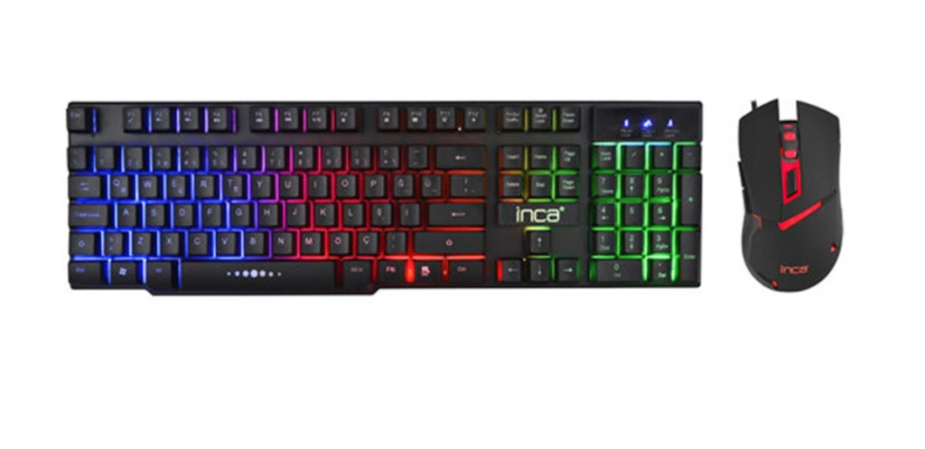 Inca Ikg-448 Raınbow Gamıng Mekanık Hisli Klavye & Mouse Set Tr Layout KKTC