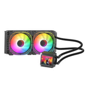 İşlemci̇ Fani Gamepower Skadi Elite Lcd 240 Argb Sivi Soğutma