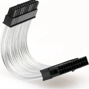 Kablo 24 Pin Cpu Power Uzatma Metal Örgülü 10 Cm