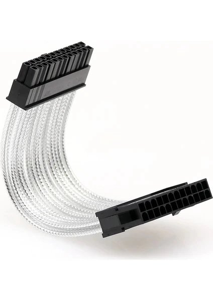 Kablo 24 Pın Cpu Power Uzatma Metal Örgülü 10 Cm KKTC