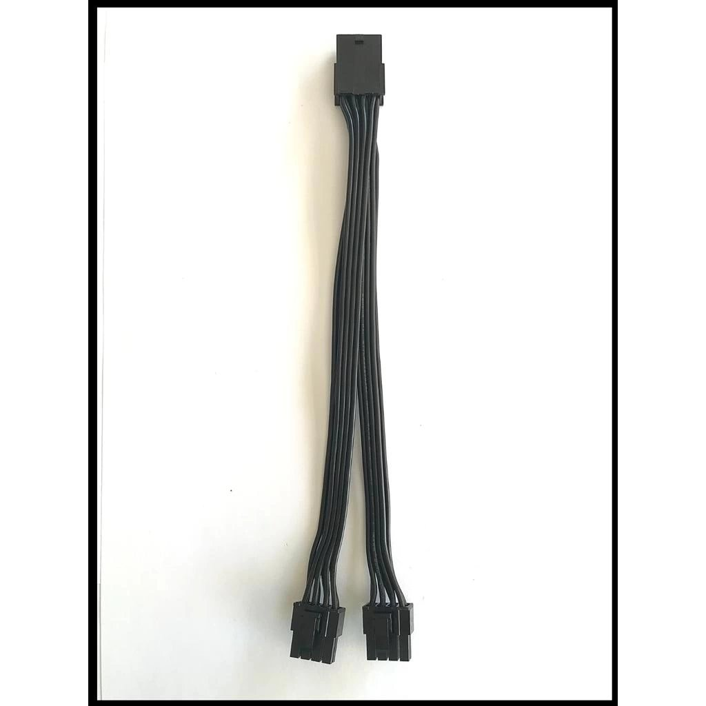 Kablo 8 Pın Pcıe To 2 X Pcıe 8 (6+2) Pın Dönüştürücü Sıyah 40Cm KKTC