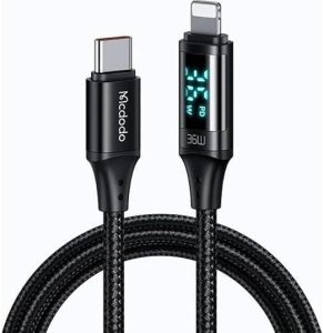 Kablo Mcdodo Ca-1030 1.2Mt Black Type-C To Lighning