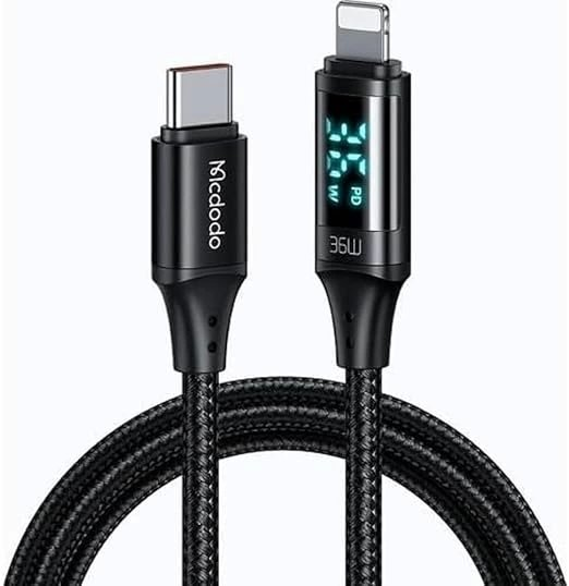 Kablo Mcdodo Ca-1030 1.2Mt Black Type-C To Lıghnıng KKTC