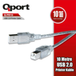 Kablo Qport Q-Pr10 2.0 10Mt Yazıcı Kablosu