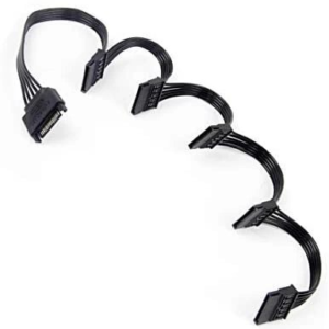 Kablo Sata Power To 5 Sata 15 Pin Hdd Power Dönüştürücü