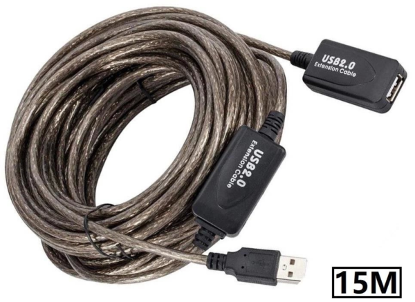 Kablo Usb Dişi - Usb Erkek Usb Uzatma Kablosu 15Mt Kktc