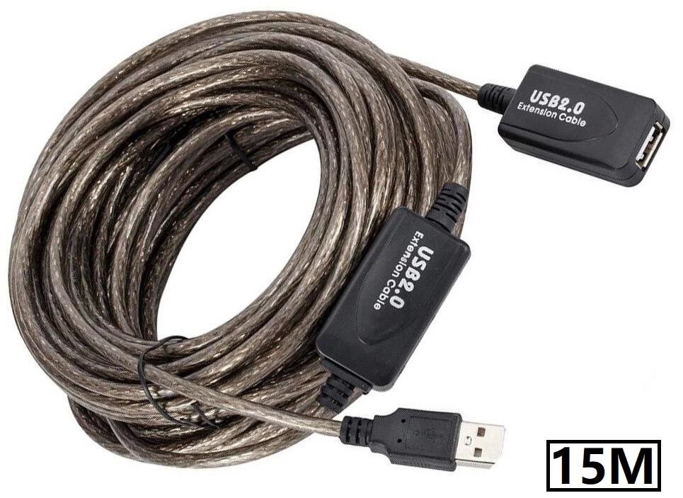 Kablo Usb Dişi - Usb Erkek Usb Uzatma Kablosu 15Mt KKTC