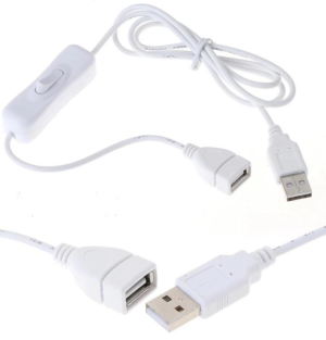 Kablo Usb Dişi - Usb Erkek Usb Uzatma Kablosu 1Mt On Off Anahtarlı