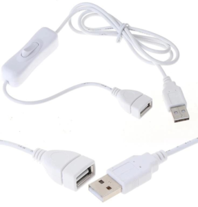 Kablo Usb Dişi - Usb Erkek Usb Uzatma Kablosu 1Mt On Off Anahtarlı Kktc