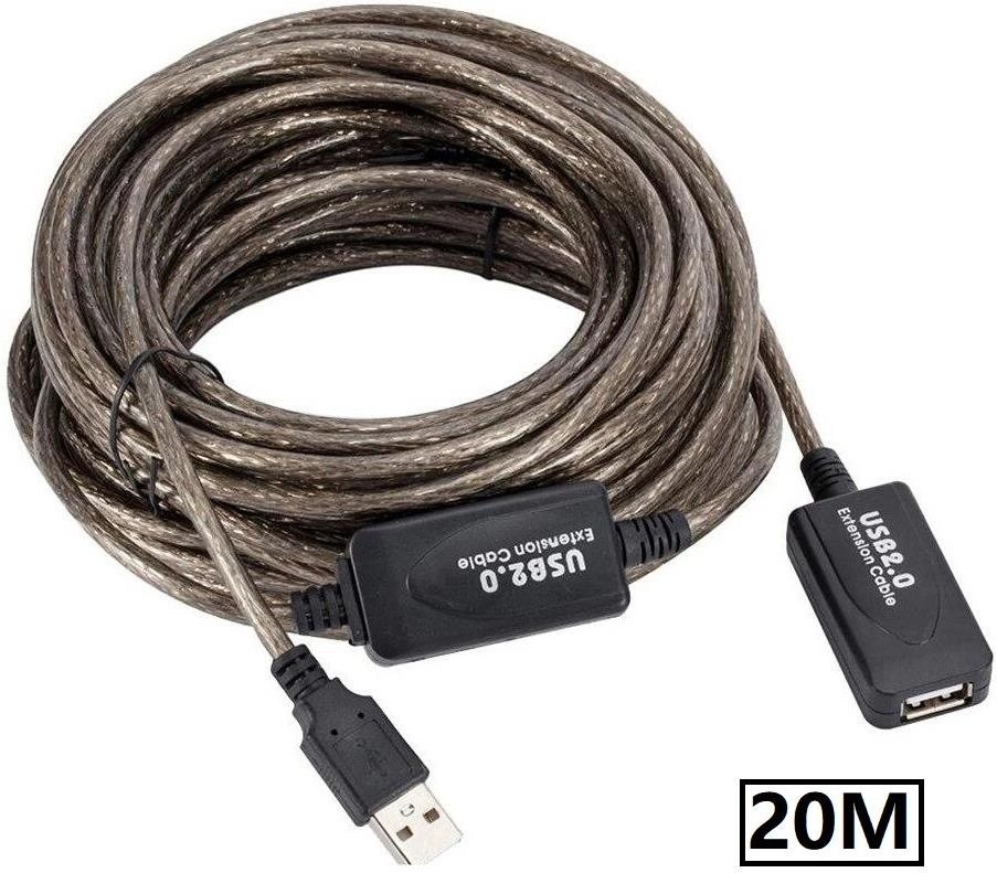 Kablo Usb Dişi - Usb Erkek Usb Uzatma Kablosu 20Mt KKTC