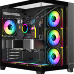 Kasa Gamepower Warcry Topglass 4X12Cm Fan Argb 750W Power  Si̇yah