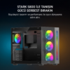 Kasa James Donkey Stark S800 4Xargb Temperli Cam 650W 80+ Bronze Atx S - Görsel 2
