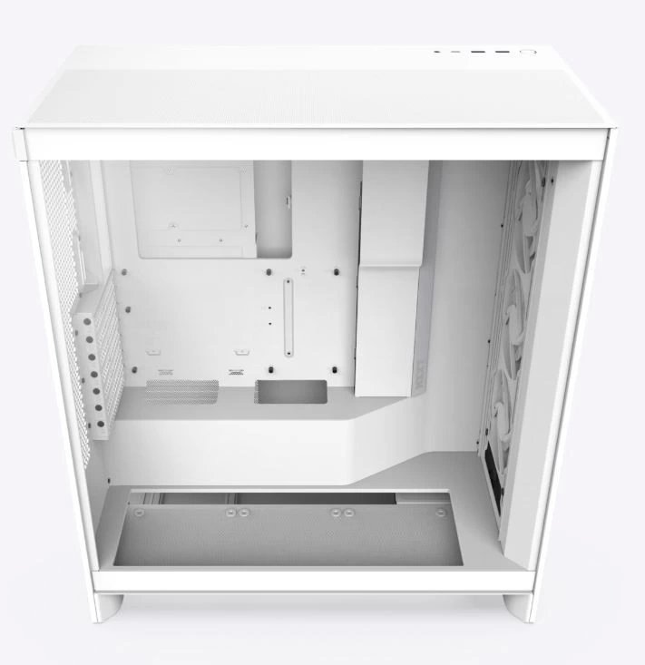Kasa-Nzxt-H7-Flow2024-White-Rgb-Tempered-Glass-Usb-3.2-Atx-Mid-Tower-Kktc-4 Kasa Nzxt H7 Flow(2024) White Rgb Tempered Glass Usb 3.2 Atx Mid Tower - Görsel 5