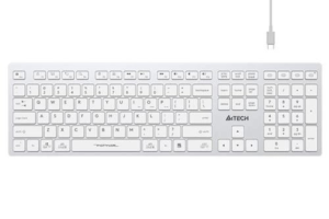 Klavye A4Tech Fbx50C Beyaz Bluetooth+2.4G Fn-Mm-Şarjlı Tr Layout