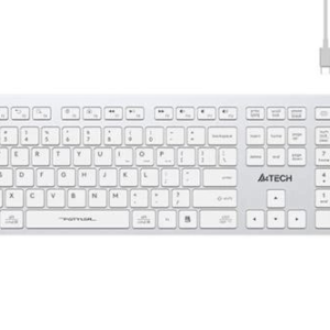 Klavye A4Tech Fbx50C Beyaz Bluetooth+2.4G Fn-Mm-Şarjlı Tr Layout