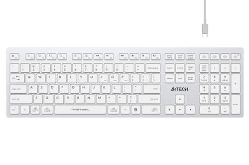 Klavye A4Tech Fbx50C Beyaz Bluetooth+2.4G Fn-Mm-Şarjlı Tr Layout Kktc Klavye A4Tech Fbx50C Beyaz Bluetooth+2.4G Fn-Mm-Şarjlı Tr Layout Kktc