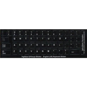 Klavye Etiket İngilizce English Sticker