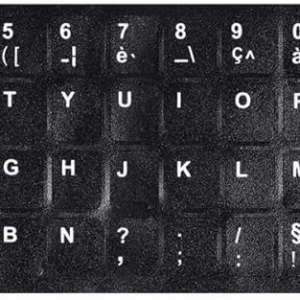 Klavye Etiketi Fransızca French Sticker KKTC