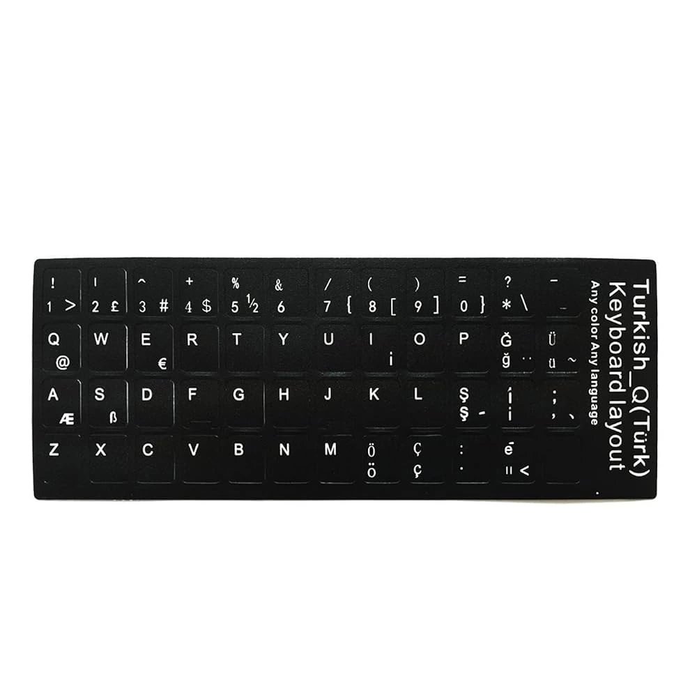 Klavye Etiketi Türkçe Turkish Sticker