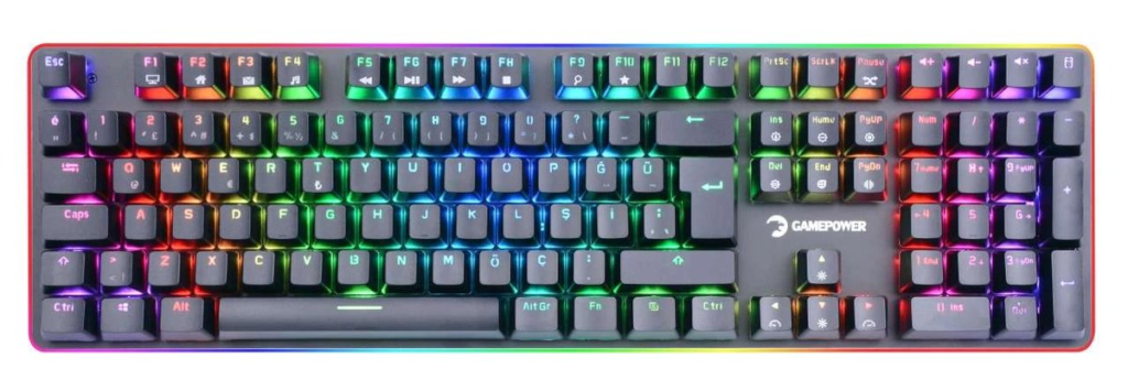 Klavye Gamepower Saber Rgb Mekanık Blue Swtıch Tr Layout KKTC