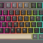 Klavye Royal Kludge M75 Phantom Kablosuz Silver Switch Us Layout