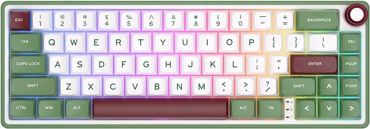 Klavye Royal Kludge R65 Green Sand Chartreuse Swıtch Us Layout Kktc Klavye Royal Kludge R65 Green Sand Chartreuse Swıtch Us Layout Kktc