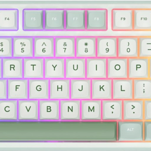 Klavye Royal Kludge R75 Sky Cyan Silver Switch Us Layout