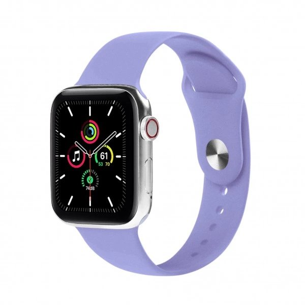 Kordon Zr-Slkn-55 Apple Watch  42/44/45Mm Mor Sılıkon KKTC