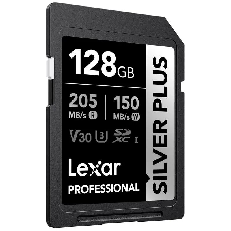 Lexar 128Gb Professıonal Sılver Plus Sdxc Uhs-I 205Mb/S-100Mb/S KKTC
