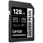 Lexar 128Gb Professional Silver Plus Sdxc Uhs-I 205Mb/S-100Mb/S