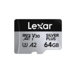 Lexar 64Gb Silver Plus Microsdxc Uhs-I 205Mb/S-100Mb/S C10 A2 V30