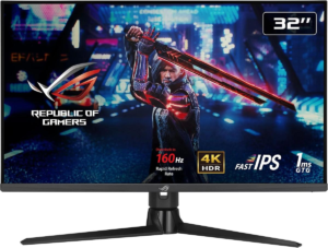 Monitör Asus 32" Rog Strix Xg32Uq Ips 4K 1Ms 160Hz Hdmi, Dp, G-Sync