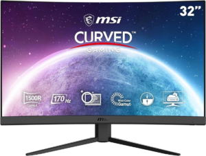 Monitor Msi 31.5" G32C4 E2 Curved 1Ms 170Hz Fhd Hdmi Dp