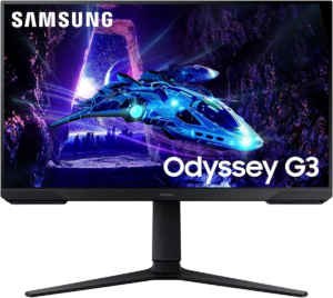 Monitor Samsung 24” Odyssey G3 Ls24Dg302Euxuf 1Ms 180Hz Va Pivot