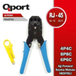 Pense Qport Q-Pen5 Rj11-Rj12-Rj45 (Sıyırma Aparatı İle Birlikte)