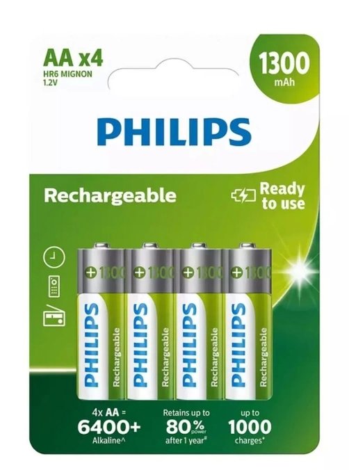 Phılıps R6B4A130/10 Rechargeable Aa 4Lü Pil