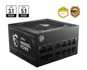 Power Supply Msi Mag A850Gl 850W 80+ Gold Full Modular