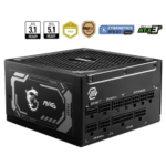 Power Supply Msi Mpg A1000Gl Pcie5 1000W 80+ Gold Full Modular