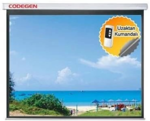 Projeksiyon Perdesi Codegen Ex-20 200X200 Motorlu Kktc
