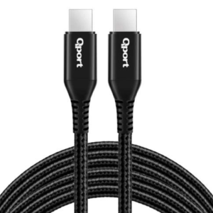 Qport Q-Type-C1 1,5M Type-C 100W Süper Hızlı Pd Şarj Ve Data Kablosu