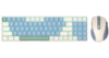 Redragon Bs-8772Cb Wireless Keyboard And Mouse - Cream/Blue Us Layout KKTC