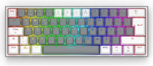 Redragon K616 Fizz Pro Rgb Red Switch Kablosuz Gri / Beyaz Compact Kktc