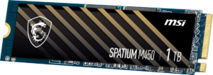 Ssd Msi 1Tb Spatium M450 Nvme M.2 3600/3000Mb/S
