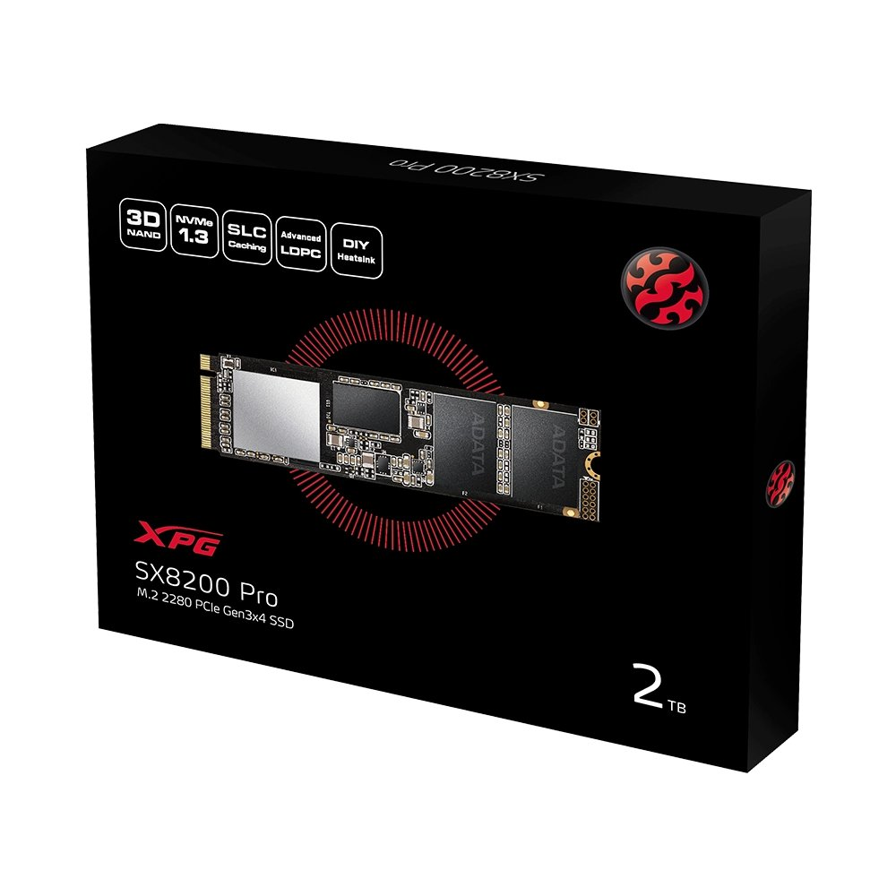 Ssd Xpg 2Tb Sx8200Pro M.2 Asx8200Pnp-2Ttc Nvme 3500/3000 KKTC