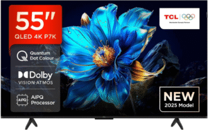 Televizyon Tcl 55" 55P7K Qled 4K Quantum Crystal Google Tv